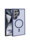 Galaxy S24 Ultra Case Magsafe Supported Camera Raised Silicone Matte Anti-Fingerprint Senk - 6