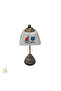 Lampshade-Table and Night Light-Cable-Connected-Decorative-Handmade-With Transparent Porcelain Hat - 4