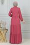 Tassel Detailed Dress Dried Rose - 4