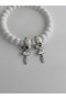 Special Series Dangle Oval Design Silver Earrings - 3