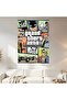 Grand Theft Auto: Gotham City Wall Covering Wall Tapestry First Quality Satin Fabric Poster - 2