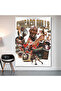 Chicago Bulls Wall Covering Wall Tapestry First Quality Satin Fabric Poster