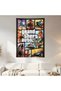 Grand Theft Auto V Wall Covering Wall Tapestry First Quality Satin Fabric Poster - 2