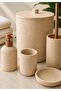 5 Piece Luxury Laduree Maris Beige Bathroom Set - 2