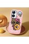 Realme C55 Compatible Case Camera Protector Pink Silicone Couple Phone Case with Kitty Pattern - 2