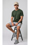 Men's Khaki Regular Full-Fit Crew Neck T-Shirt - 3