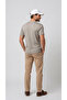 Men's Beige Regular Full-Fit Crew Neck T-Shirt - 5