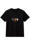 Women's Oversize T-Shirt Sea Whisper Printed Black – Crew Neck, Comfortable Fit, 100% Cotton - 3