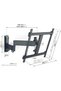 Vogel's TVM 3445 Swivel TV Wall Mount Bracket for 32-65 Inch TVs, Holds Up To Max. 25 kg TVs, Swivels Up To 180° Full Motion TV Mount Bracket Max. VESA 400x400 Universal Compatibility - 6