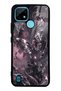 Realme C21 Rose Chrome Butterfly Design Glossy Phone Case