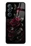 Realme C65 Obsidian Burgundy Roses Design Glossy Phone Case