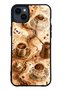 iPhone 14 Plus Golden Mocha Flow Design Glossy Phone Case