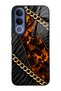 Vivo V70 Fe Golden Eclipse Design Glossy Phone Case