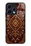 Oppo Reno 15 Burgundy Ottoman Gold Design Glossy Phone Case