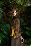 Petra Dolgun Ethnic Pattern Shawl - Black Tan Pattern 1 - 3