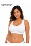Battal Boy 3-Piece Padded Bra Set (Black-White-Tan) Collecting and Tightening, Seamless, Wire-Free, Balenless - 3