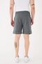 100% Cotton Loose Fit Elastic Waist Loose Fit Short Shorts Dark Gray - 6