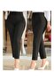 Women's sitting leg crepe pants ending on ankle