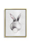 Cute Bunny Butt Kids Wall Art | Portrait Framed Canvas Print | Luxury Modern Decor for Kids Room - 2