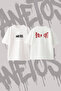 Doja Cat_3 Design Back Printed Cotton White Oversize T-Shirt