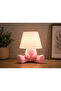 3D Printing Loopy Lampshade Led Table Lamp Pink Decorative Night Light Children's Room