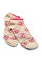 Women's Cream Pink 5-Piece Patterned Women's Socks Set - Soft Cotton - 4