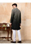 Mens Dual Tone Thread Work Viscose Rayon Kurta Set - 4