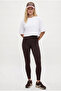 Women's Danica Nano Fit High Waist Brown Leggings - 3
