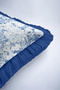 Elegant Spring Pattern Fringe Pillowcase with Floral Design - Botanical Bohemian Navy Blue Tassel Throw Pillow Cover - 8