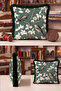 Botanical Bird Branch Patterned Fringed Pillowcase-Naturalist Floral Cream Black Tassel Throw Pillow Cover - 5