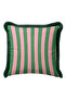 Modern Striped Elegant Fringed Pillowcase-Retro Geometric Bohemian Pink Black Tassel Throw Pillow Cover - 5