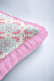 Tile Patterned Elegant Fringed Pillowcase - Ottoman Bohemian Blue Cream Pink Tassel Throw Pillow Cover - 8