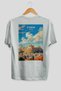Athens Greece White Oversize Country City Back Printed Unisex T-Shirt 100% Cotton Premium