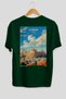 Athens Greece Green Oversize Country City Back Printed Unisex T-Shirt 100% Cotton Premium