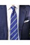 Premium German Micro Satin Woven Men's Tie Classic and Modern Design Italian Pastel Parliament Blue - 2