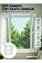 Double Winged Velcro Tape Window Screen Easy to Install White Mesh