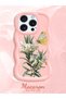 حافظة متوافقة مع هاتف iPhone 15 Pro، حافظة حماية للكاميرا من السيليكون الوردي، حافظة هاتف بنمط الفراشة - 2