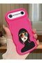 Tecno Pova Slim Compatible Case Camera Protector Red Silicone Couple Phone Case Girl Pattern