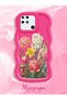 Redmi 10C Compatible Case Camera Protector Red Silicone Couple Phone Case Floral Pattern - 2