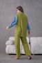 Women's Embroidered Linen Shirt Top and Bottom Set - 8