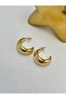 Pipe Hoop Earrings (Brass Plated)