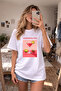 Cosmopolitan Printed Cotton White T-Shirt T-Shirt