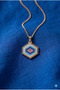 Handmade Miyuki Evil Eye Bead Figured and Steel Chain Special Design Necklace - 4