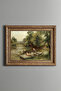 Mother and Child in Nature - Vintage Patterned Painting - Thick Model