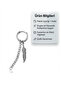 Silver Color Chain and Feather Detailed Surgical Steel Hoop Earrings - 3