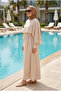 Women's Shawl-Looking Cape Detailed Hijab Dress - 3