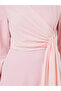 Light Pink Embellished Draped A-Line Maxi Dress - 4