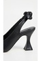 Royele Women's Heeled Shoes Goblet Heel Bowknot Pointed Toe Slingback Open Back Classic Office Stylish - 6