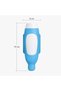 Squeezi 2-Pack (Bright White) Wall-Mounted Shower Dispenser and Organizer for Shampoo and Soap Bottles, Silicone Reservoir - Blue - 8