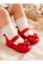 Baby Girl Bowknot Velcro Shiny Patent Leather Booties Shoes First Step Shoes Ballet Flats